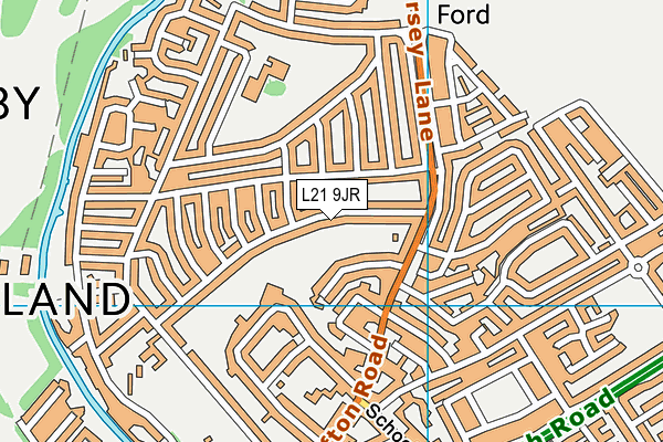 L21 9JR map - OS VectorMap District (Ordnance Survey)
