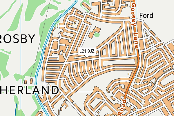 L21 9JZ map - OS VectorMap District (Ordnance Survey)