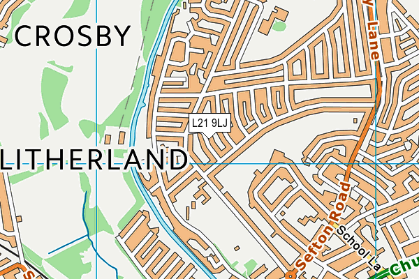 L21 9LJ map - OS VectorMap District (Ordnance Survey)