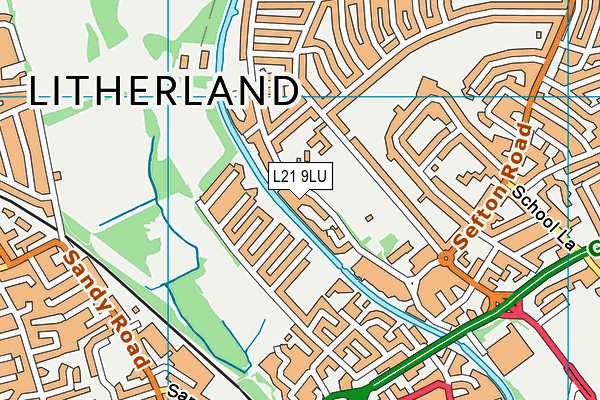 L21 9LU map - OS VectorMap District (Ordnance Survey)