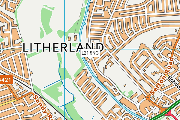 L21 9NG map - OS VectorMap District (Ordnance Survey)