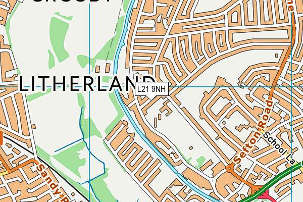 L21 9NH map - OS VectorMap District (Ordnance Survey)