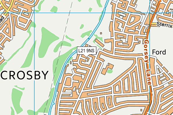 L21 9NS map - OS VectorMap District (Ordnance Survey)