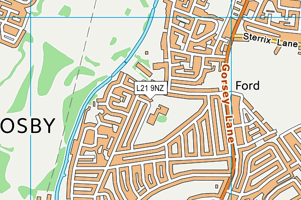 Hatton Hill Primary School map (L21 9NZ) - OS VectorMap District (Ordnance Survey)