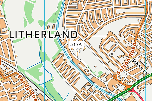 L21 9PJ map - OS VectorMap District (Ordnance Survey)