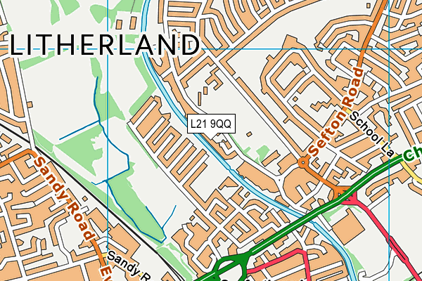 L21 9QQ map - OS VectorMap District (Ordnance Survey)