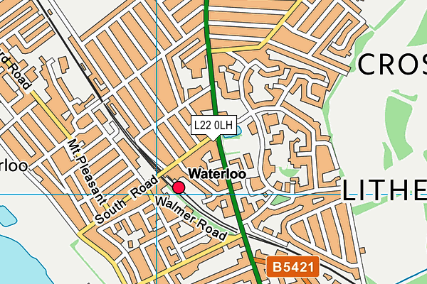 L22 0LH map - OS VectorMap District (Ordnance Survey)