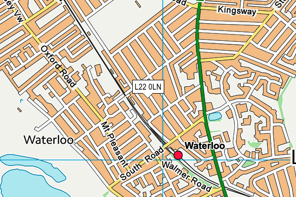 L22 0LN map - OS VectorMap District (Ordnance Survey)