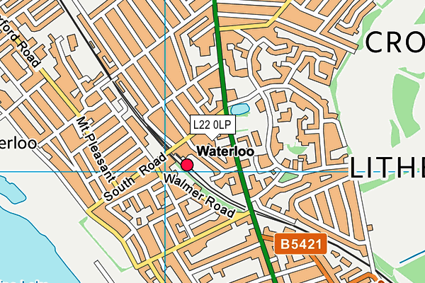 L22 0LP map - OS VectorMap District (Ordnance Survey)