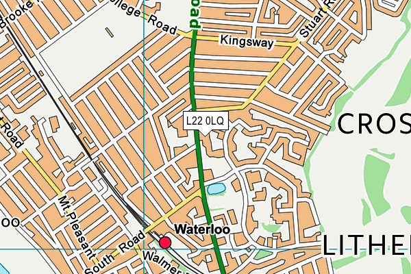 L22 0LQ map - OS VectorMap District (Ordnance Survey)