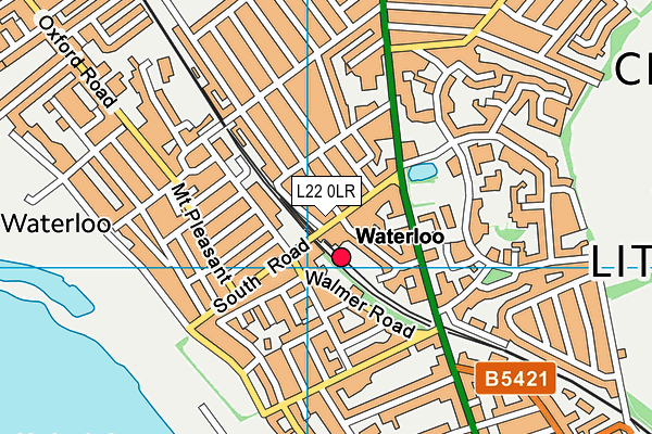 L22 0LR map - OS VectorMap District (Ordnance Survey)