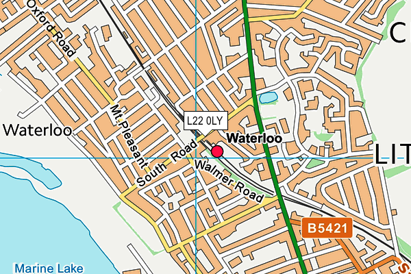 L22 0LY map - OS VectorMap District (Ordnance Survey)