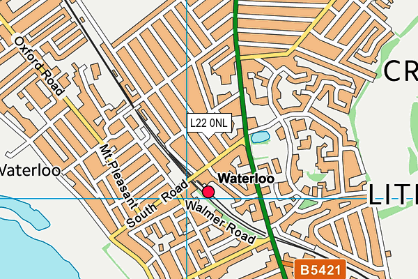 L22 0NL map - OS VectorMap District (Ordnance Survey)