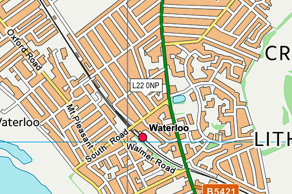 L22 0NP map - OS VectorMap District (Ordnance Survey)