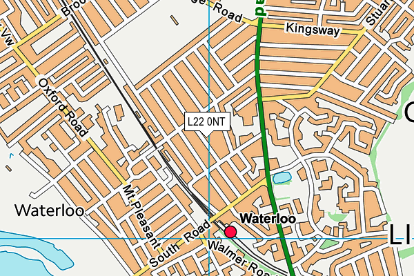 L22 0NT map - OS VectorMap District (Ordnance Survey)
