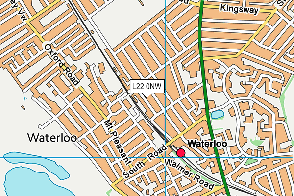L22 0NW map - OS VectorMap District (Ordnance Survey)