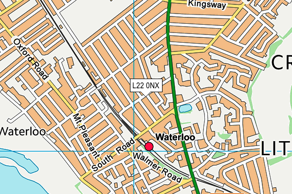 L22 0NX map - OS VectorMap District (Ordnance Survey)