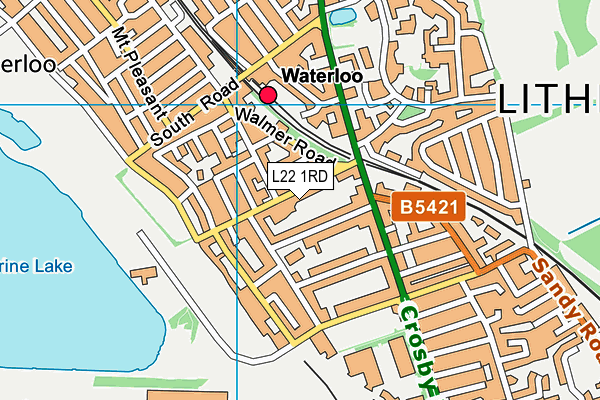L22 1RD map - OS VectorMap District (Ordnance Survey)