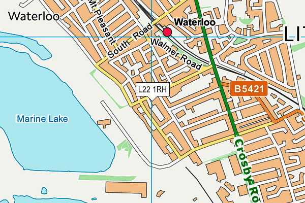 L22 1RH map - OS VectorMap District (Ordnance Survey)