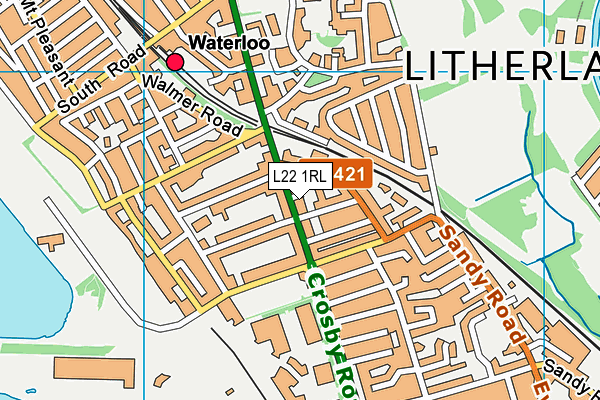 L22 1RL map - OS VectorMap District (Ordnance Survey)