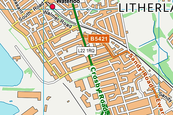 L22 1RQ map - OS VectorMap District (Ordnance Survey)
