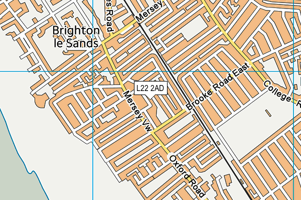 L22 2AD map - OS VectorMap District (Ordnance Survey)