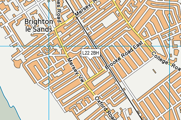 L22 2BH map - OS VectorMap District (Ordnance Survey)