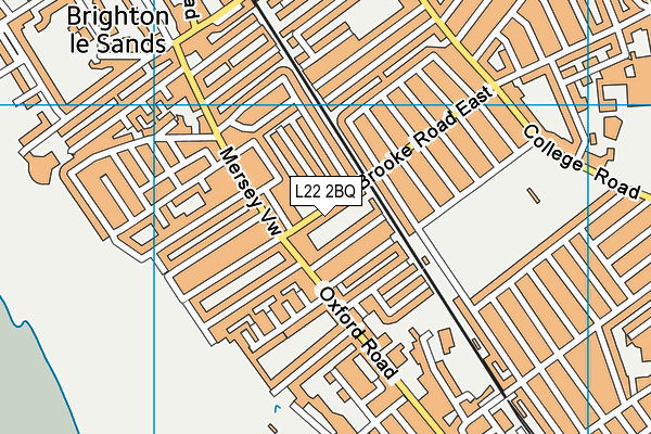 L22 2BQ map - OS VectorMap District (Ordnance Survey)