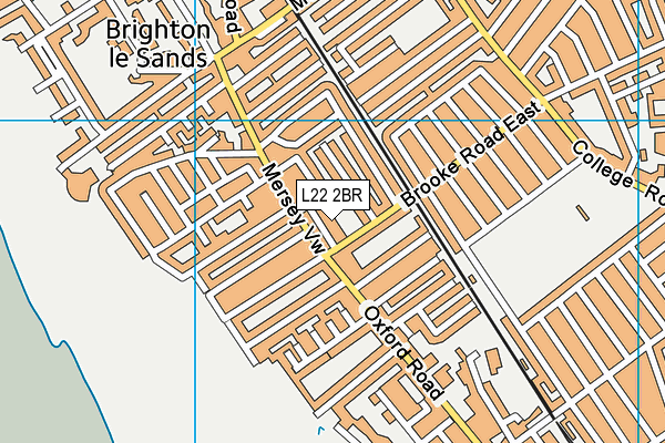 L22 2BR map - OS VectorMap District (Ordnance Survey)