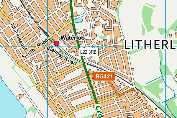 L22 3RB map - OS VectorMap District (Ordnance Survey)