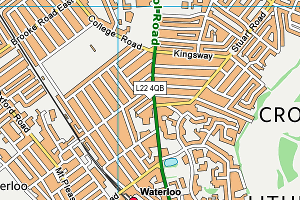 L22 4QB map - OS VectorMap District (Ordnance Survey)