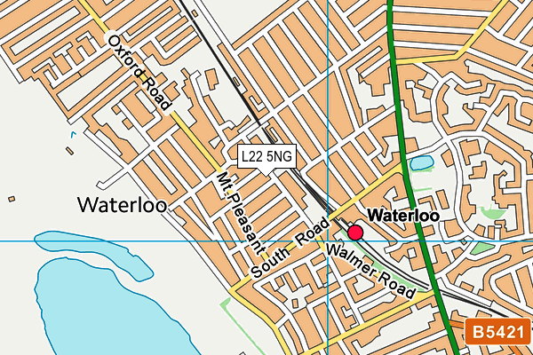 L22 5NG map - OS VectorMap District (Ordnance Survey)