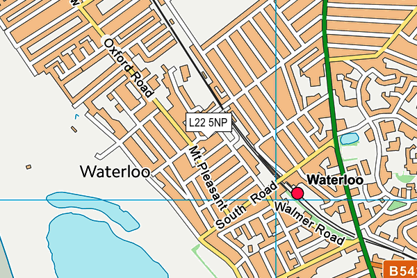 L22 5NP map - OS VectorMap District (Ordnance Survey)