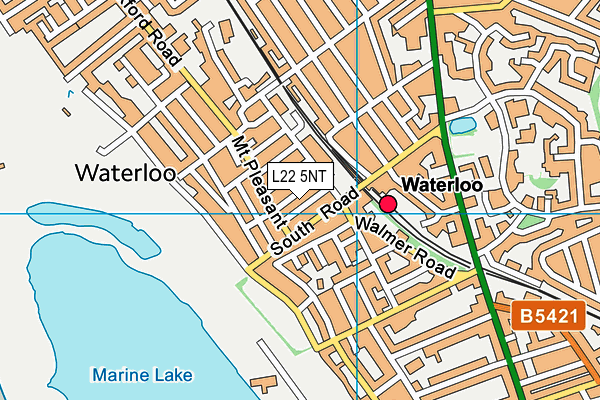 L22 5NT map - OS VectorMap District (Ordnance Survey)