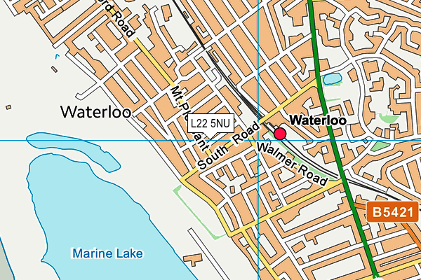 L22 5NU map - OS VectorMap District (Ordnance Survey)