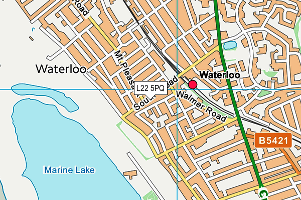 L22 5PQ map - OS VectorMap District (Ordnance Survey)