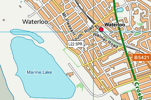 L22 5PR map - OS VectorMap District (Ordnance Survey)