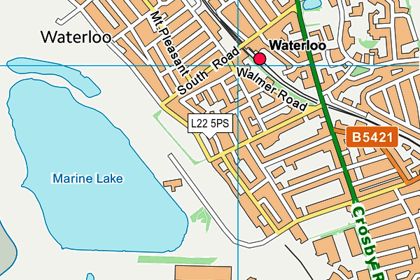 L22 5PS map - OS VectorMap District (Ordnance Survey)