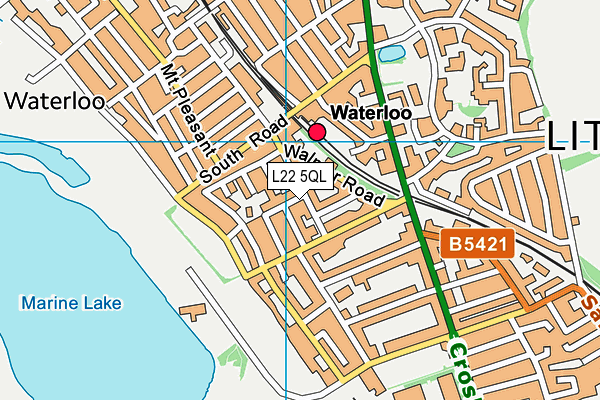 L22 5QL map - OS VectorMap District (Ordnance Survey)