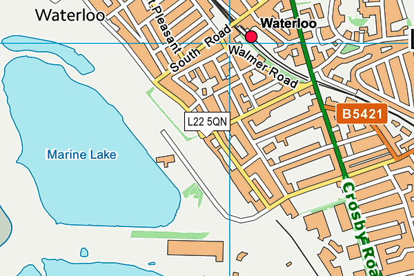 L22 5QN map - OS VectorMap District (Ordnance Survey)