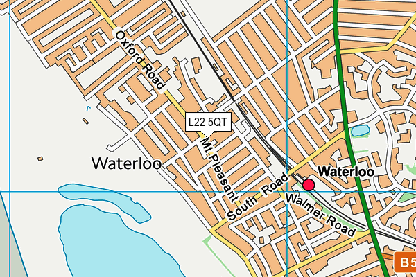 L22 5QT map - OS VectorMap District (Ordnance Survey)