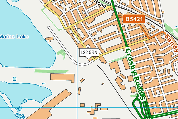 L22 5RN map - OS VectorMap District (Ordnance Survey)