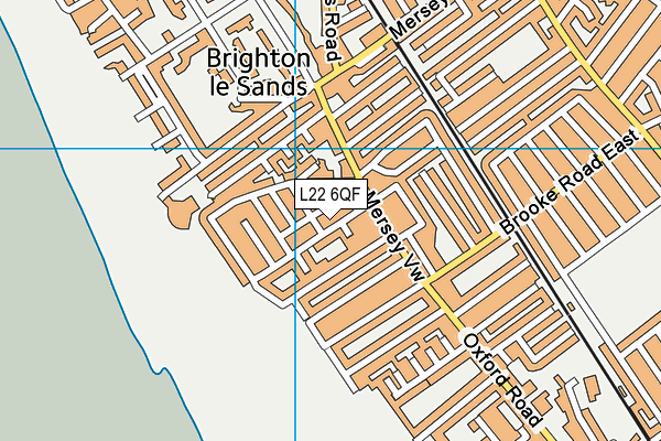 L22 6QF map - OS VectorMap District (Ordnance Survey)