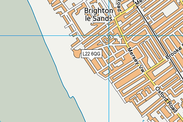 L22 6QG map - OS VectorMap District (Ordnance Survey)