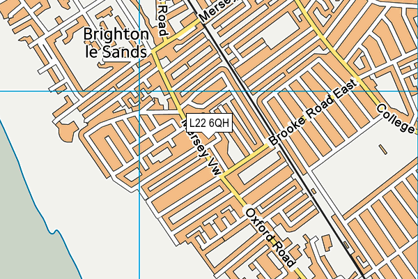 L22 6QH map - OS VectorMap District (Ordnance Survey)