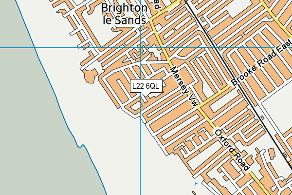 L22 6QL map - OS VectorMap District (Ordnance Survey)