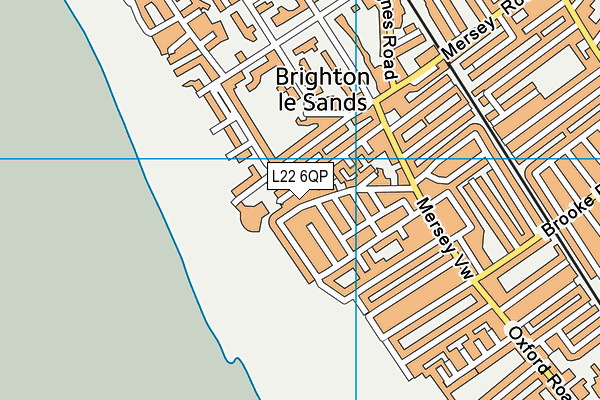 L22 6QP map - OS VectorMap District (Ordnance Survey)