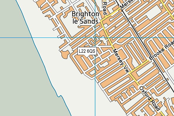 L22 6QS map - OS VectorMap District (Ordnance Survey)