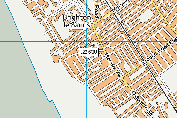 L22 6QU map - OS VectorMap District (Ordnance Survey)