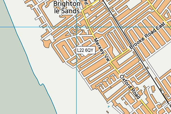 L22 6QY map - OS VectorMap District (Ordnance Survey)